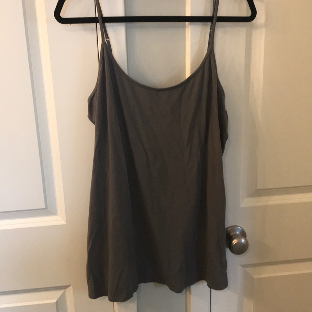 Fitted layering slate gray cami tank size XL